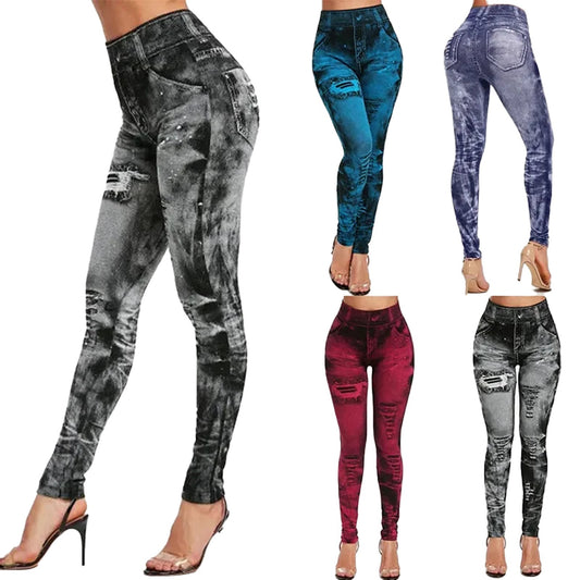 Womens Imitation Jeans Leggings Collection