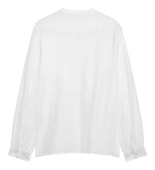 Womens Ruffle Blouse Long Sleeve
