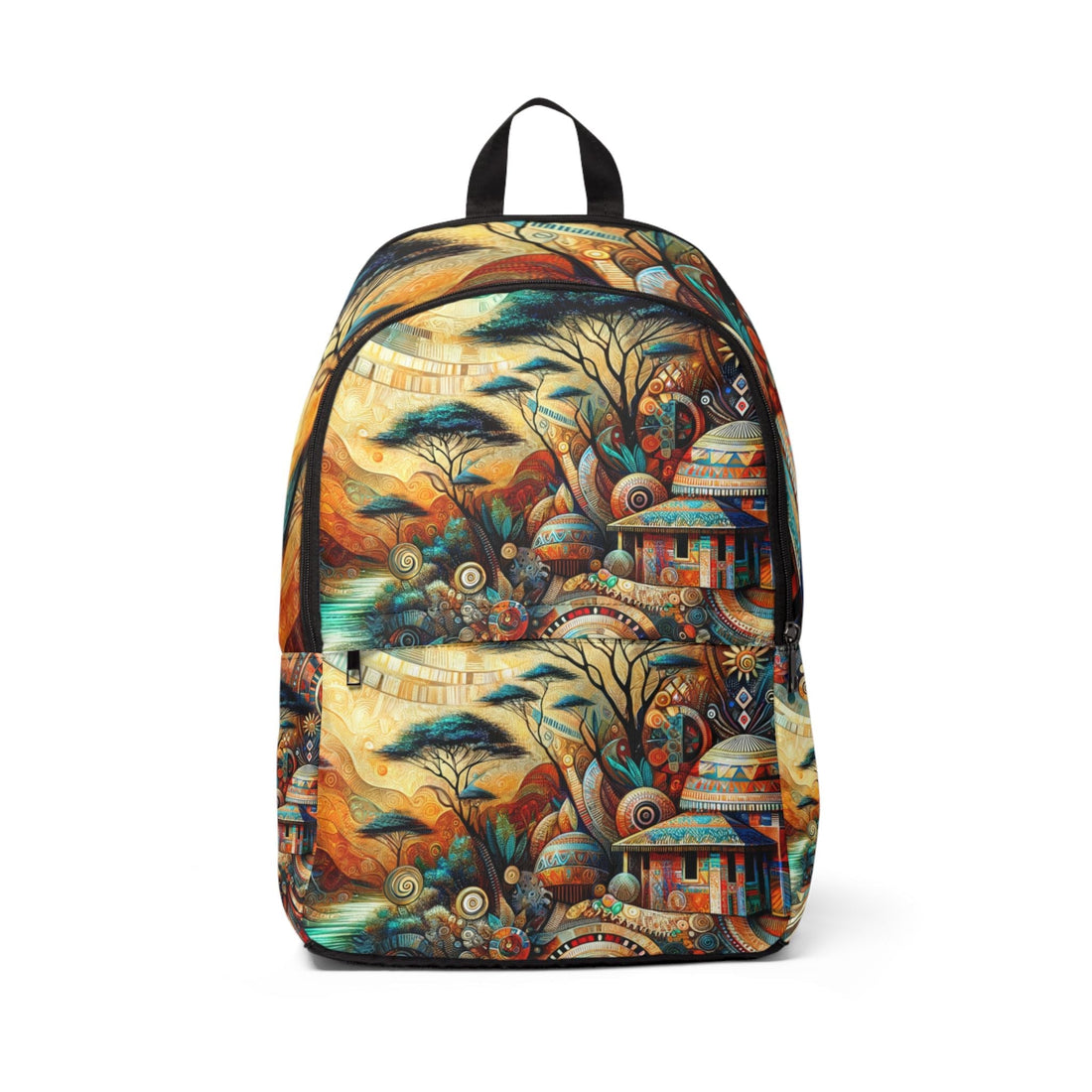 African Inspired Backpack With Vibrant Art