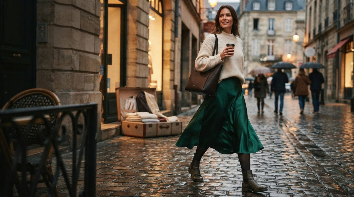 How to Style and Care for a Satin Midi Skirt Year-Round