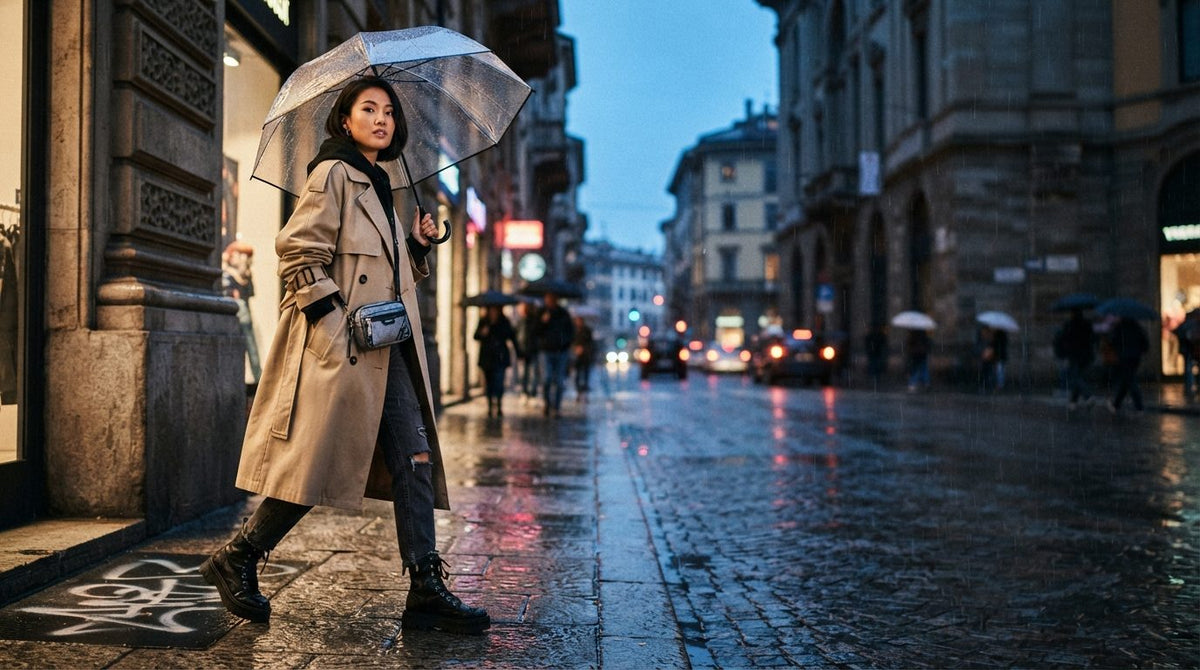 How to Style a Classic Double Breasted Mid Length Trench Coat for Modern Streetwear