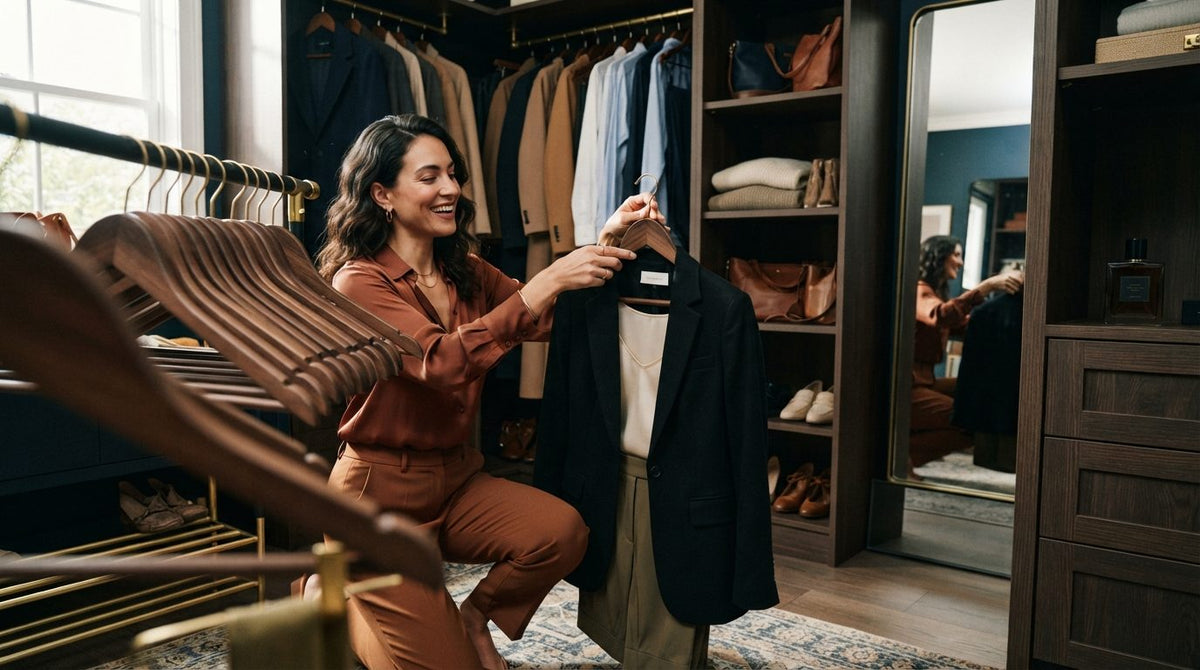 Modern Closet Optimization: How a Quality Hanger Set and Creative Display Keep Spaces Functional and Stylish