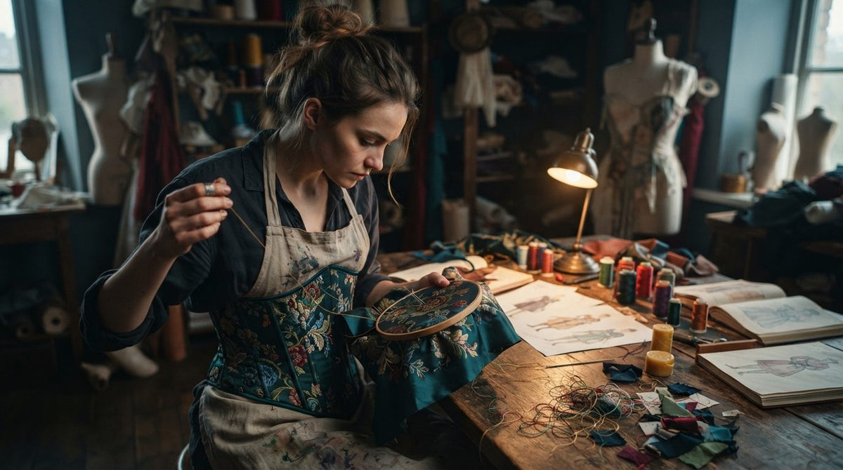 How to Craft Stunning Character Costumes Using a Floral Embroidered Steel Boned Underbust Corset for Cosplay