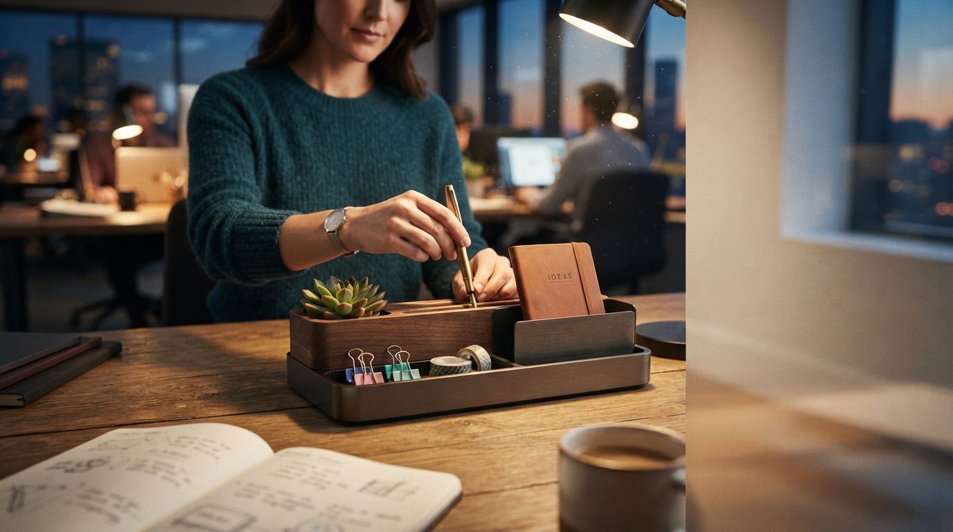 Desk organizer: ...