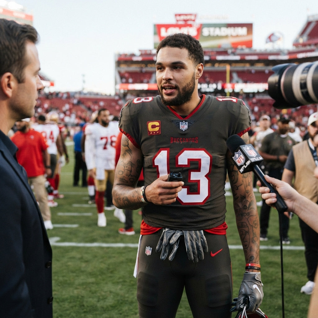 Why Mike Evans' Latest Comments About the 49ers Have Bay Area Fans Buzzing