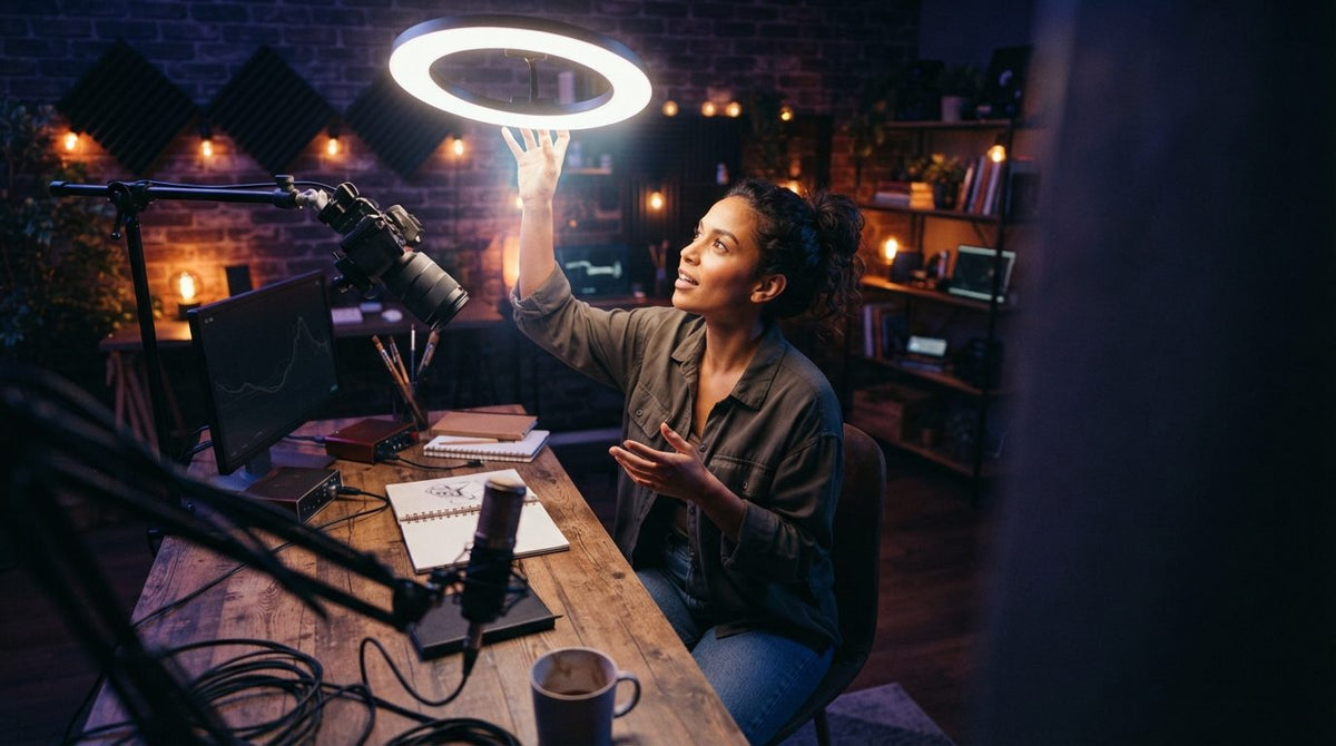 Ring light: Mastering Overhead Lighting and Setup Mechanics for Content Creation