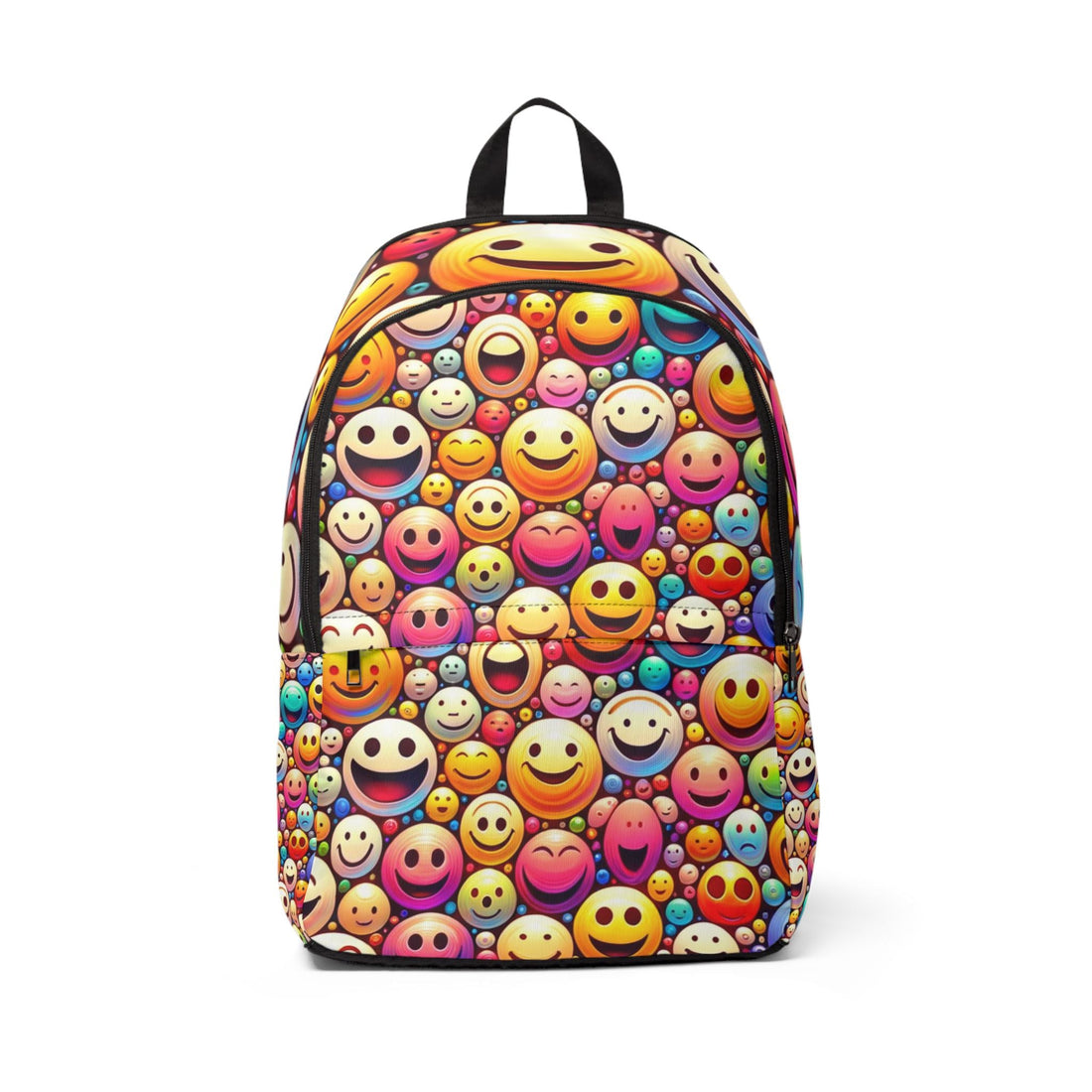 Colorful School Backpack For Teens With Emoji Design