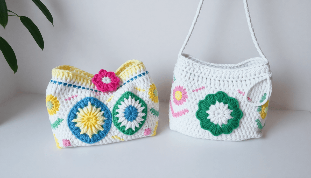 Handmade crochet handbags