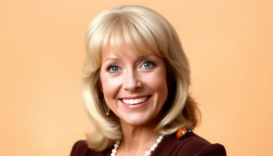 Portrait of smiling woman with blonde hair representing Teri Garr career highlights