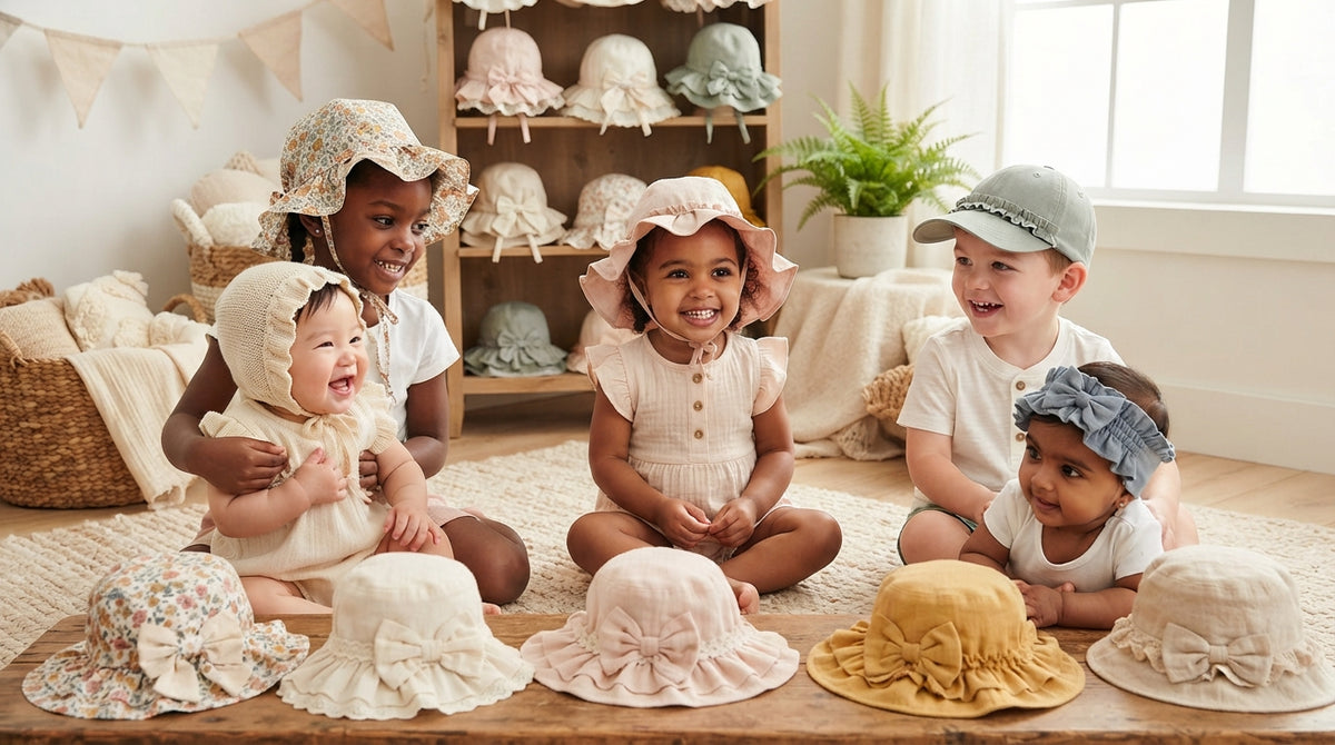 Kids Ruffle Baby & Children's Hats collection banner