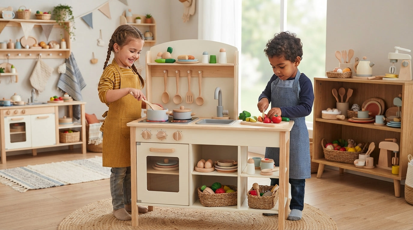 Kids Toy Kitchens & Play Food collection banner