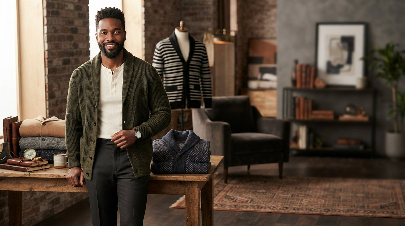 Mens Cardigans collection banner