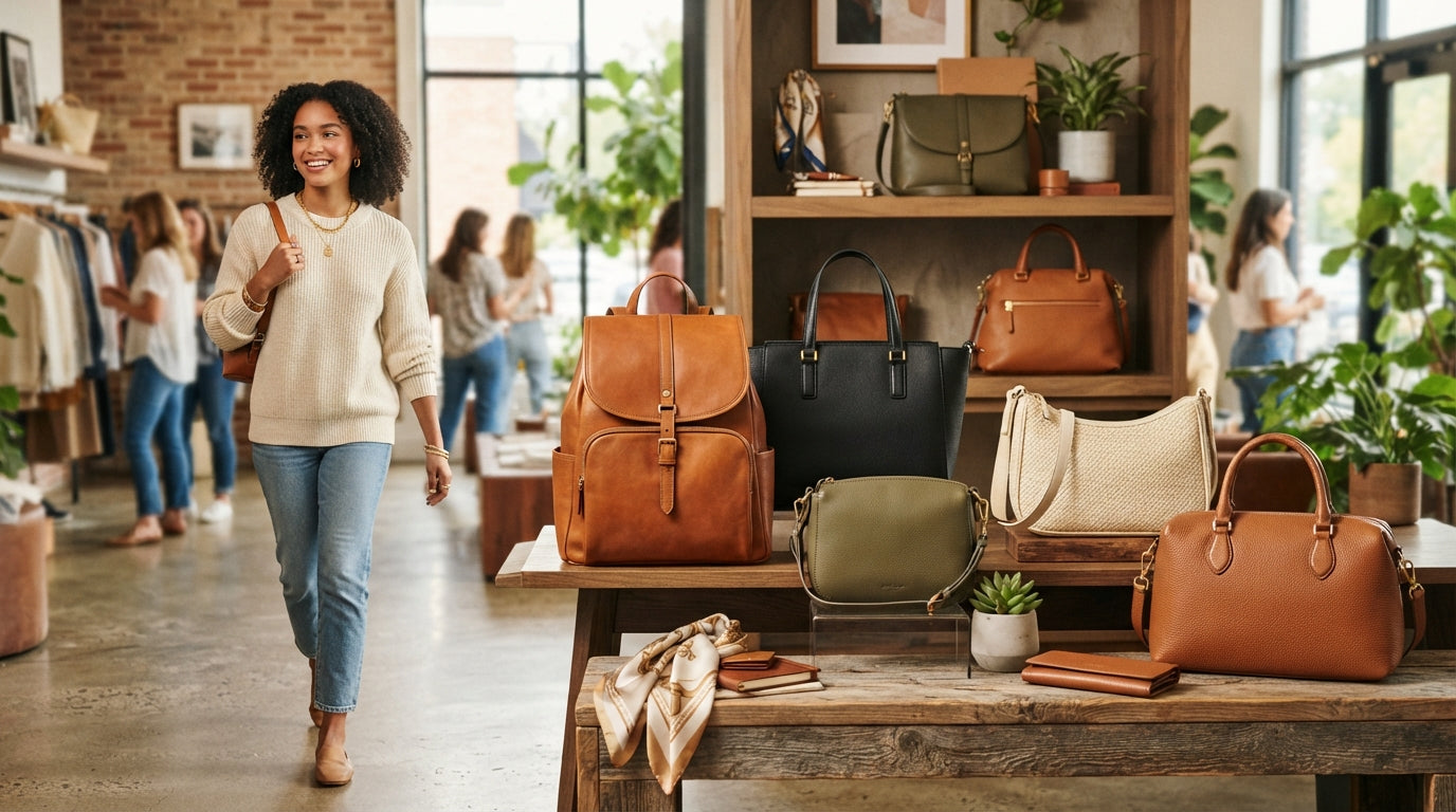 Womens Handbags Backpacks collection banner