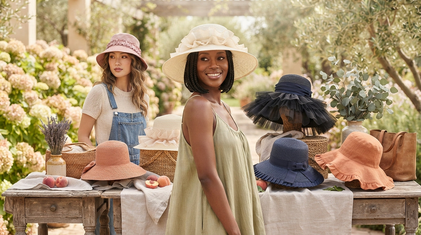 Womens Ruffle Hats collection banner