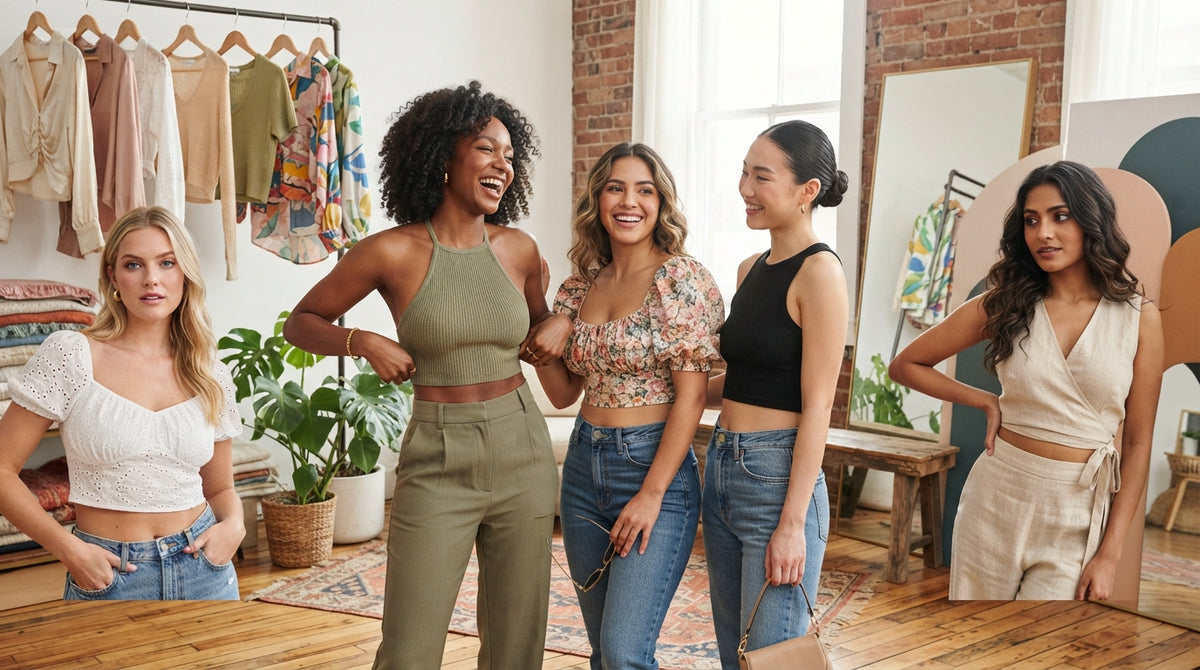 Womens Top Crop Tops collection banner