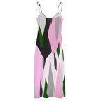 Sling Ankle Long Women'S Dress Geometric Pattern
