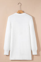 Dear-Lover Smoke Gray Fuzzy Cardigan For Cozy Style