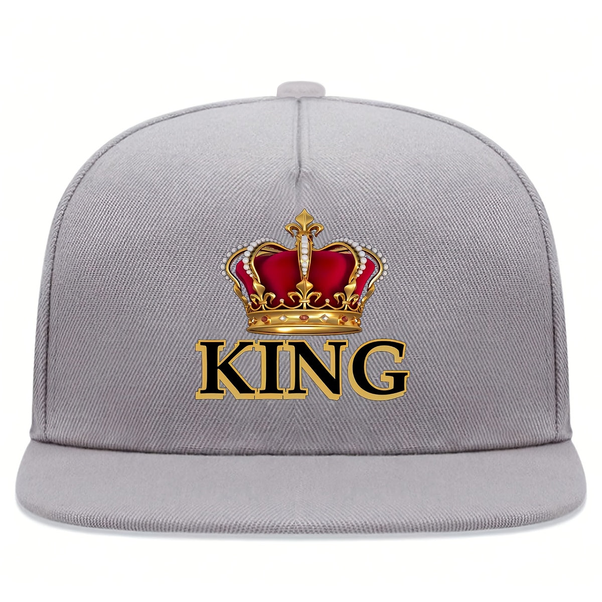 Crown King Flat Brim Cap Trendy Style