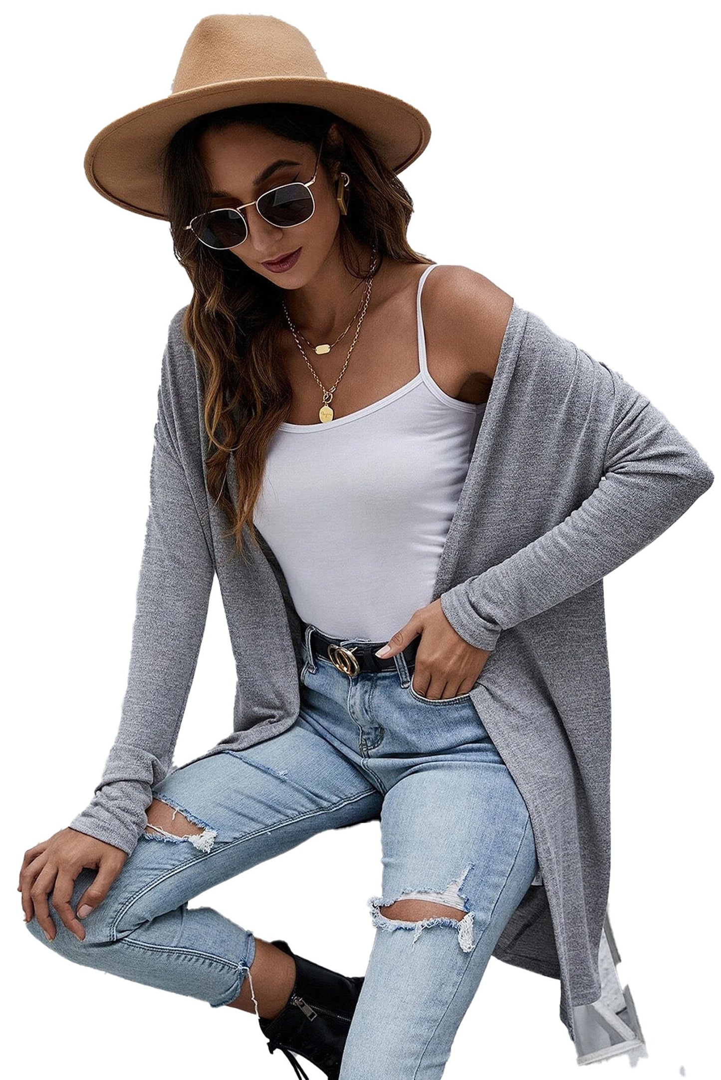 High Rise Lightweight Cardigan For Women