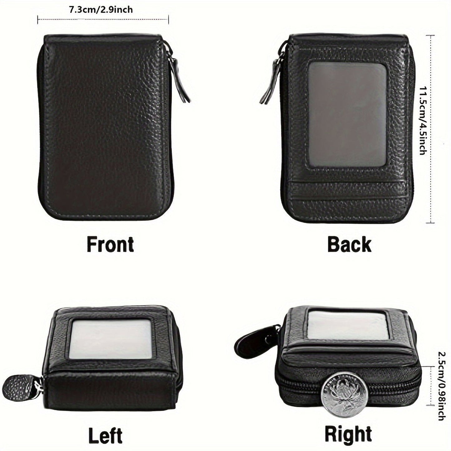 Genuine Leather Credit Card Wallet Stylish & Functional