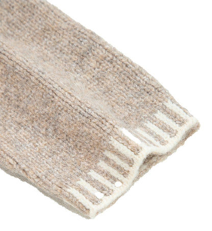 Pale Khaki Tied Front Cardigan