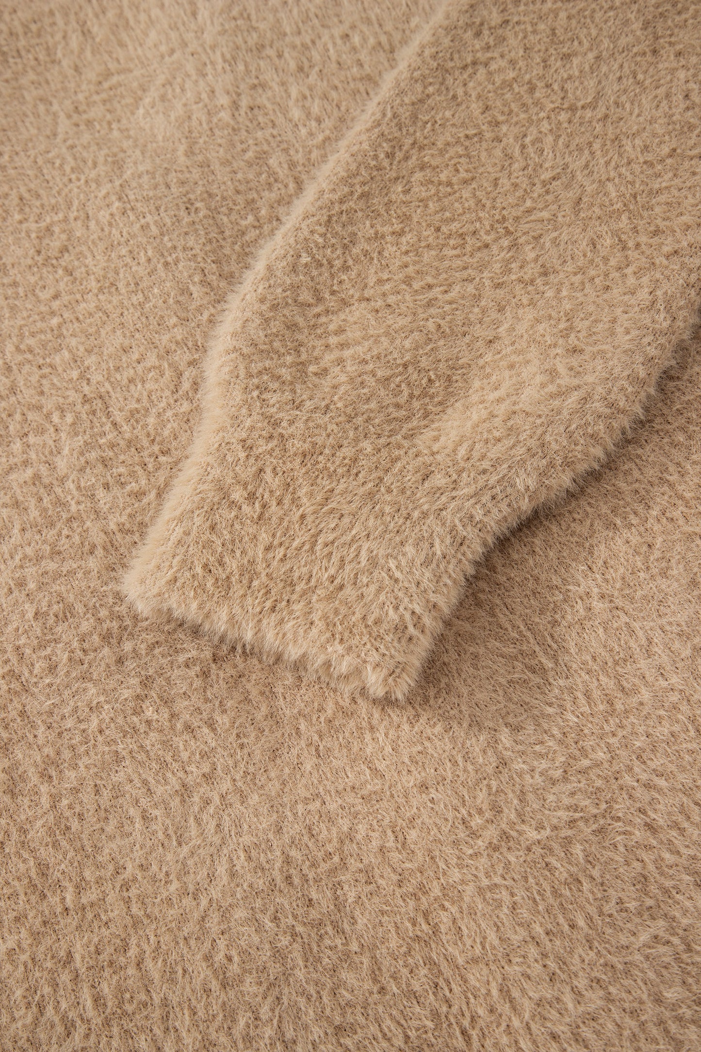 Dear-Lover Smoke Gray Fuzzy Cardigan For Cozy Style