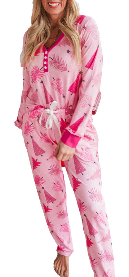 Pink Christmas Tree Lounge Set