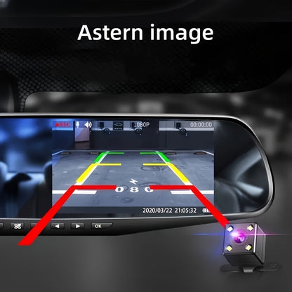 FHD Night Vision Dash Cam With Rear View