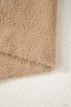 Dear-Lover Smoke Gray Fuzzy Cardigan For Cozy Style