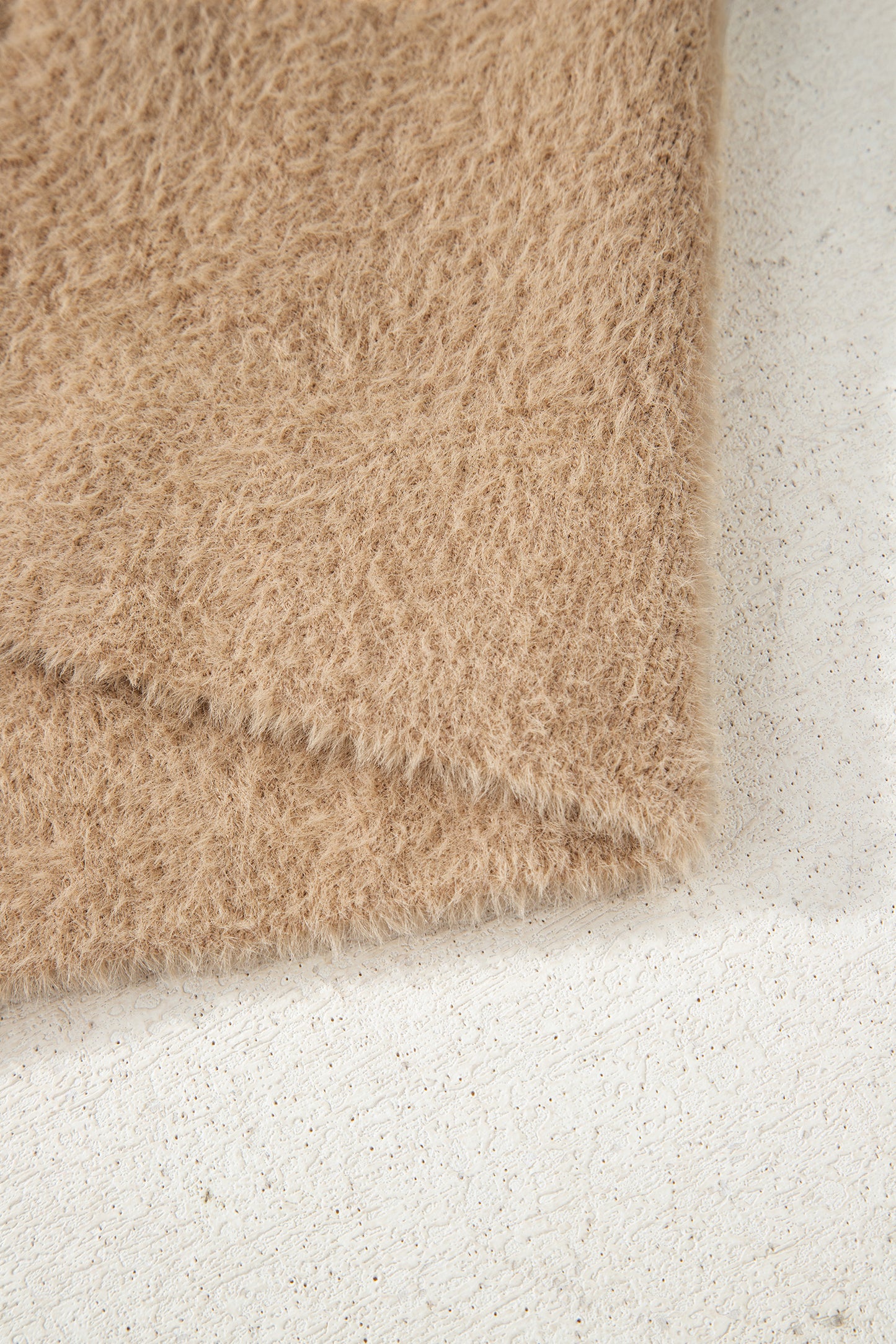 Dear-Lover Smoke Gray Fuzzy Cardigan For Cozy Style