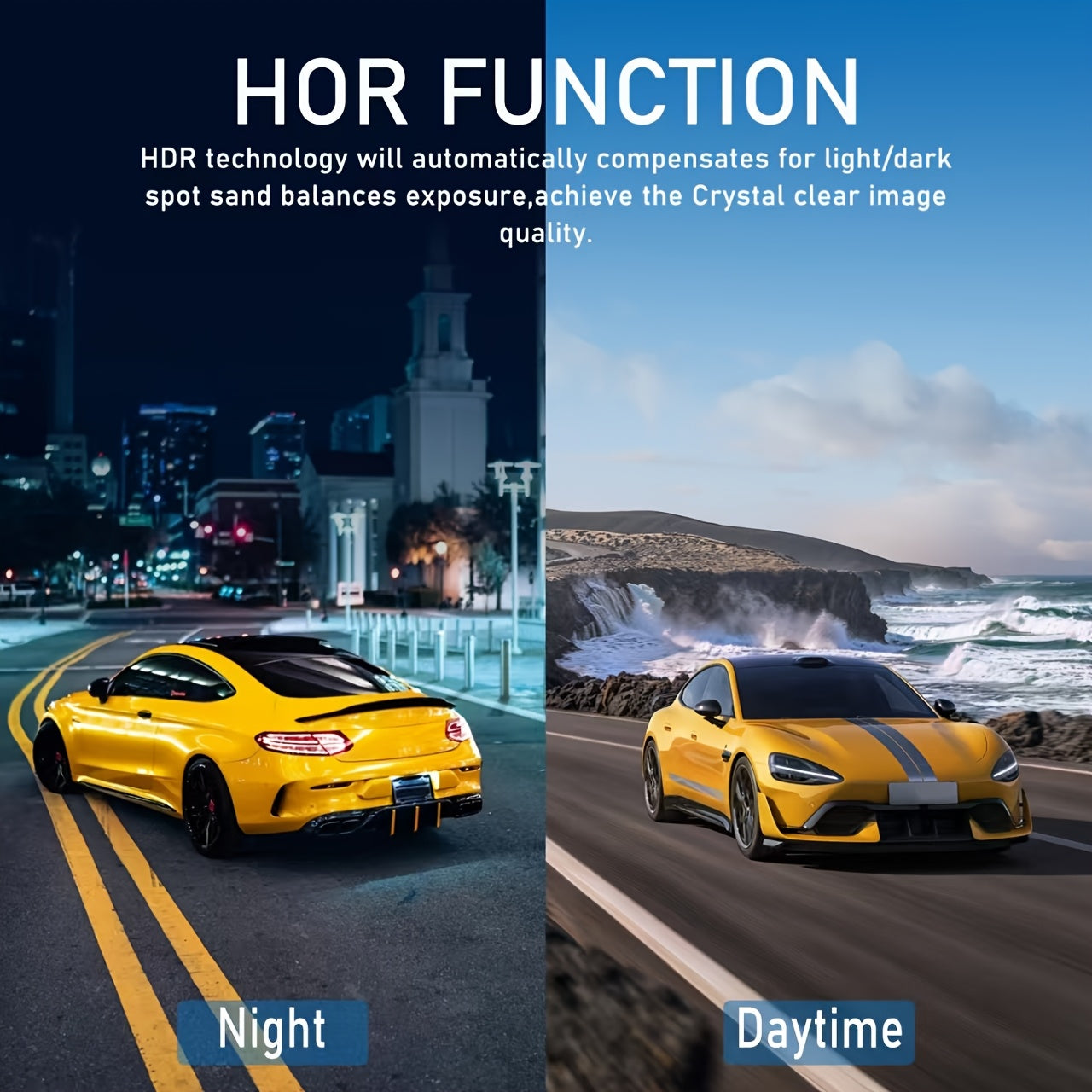 Dual Dash Cam For Cars With Night Vision