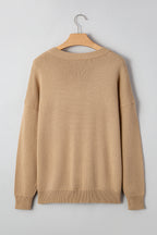 Smoke Gray Merry Sweater For Cozy Style