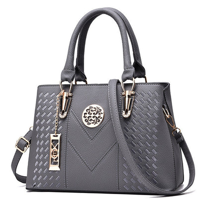 Chic Top Handle Satchel Bag - Stylish PU Handbag, Tote & Shoulder
