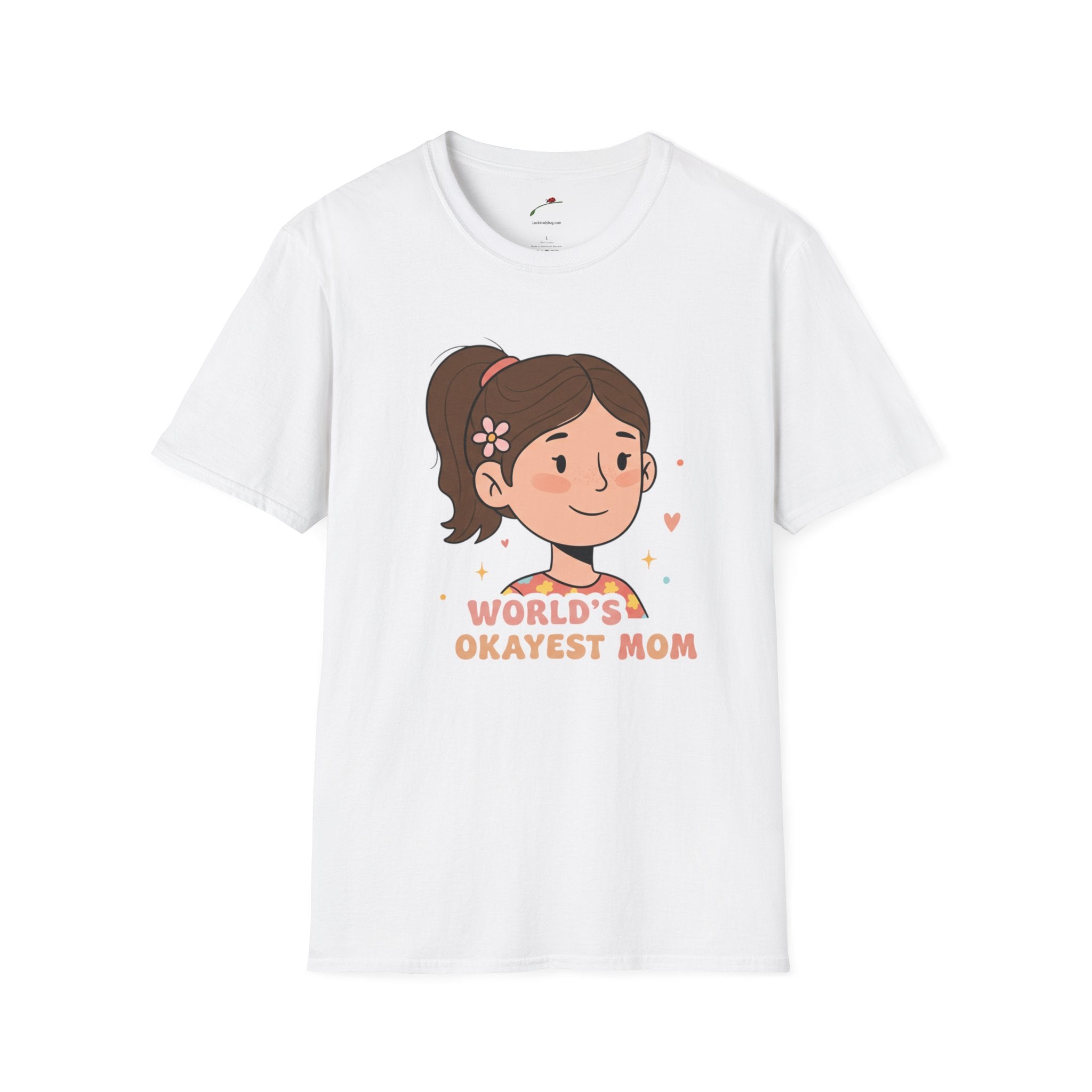 Worlds Okayest Mom Softstyle T-Shirt
