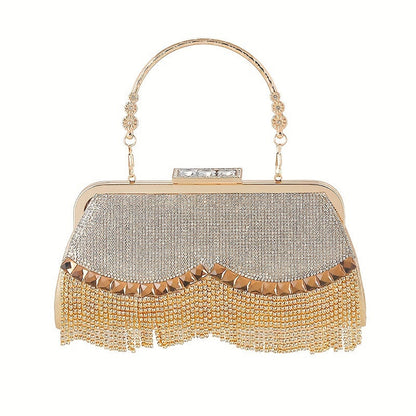 Rhinestone Evening Satchel Bag
