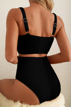 Black Bikini - High-Waisted Stylish Swimwear
