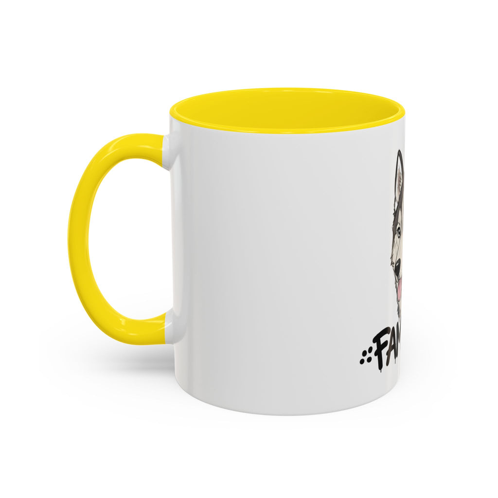 Accent Coffee Mug With Husky Design Perfect For Pet Lovers