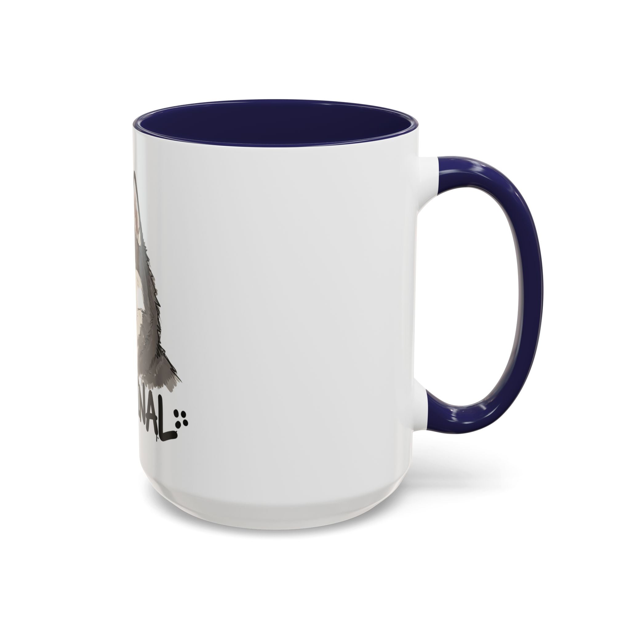 Accent Coffee Mug With Husky Design Perfect For Pet Lovers