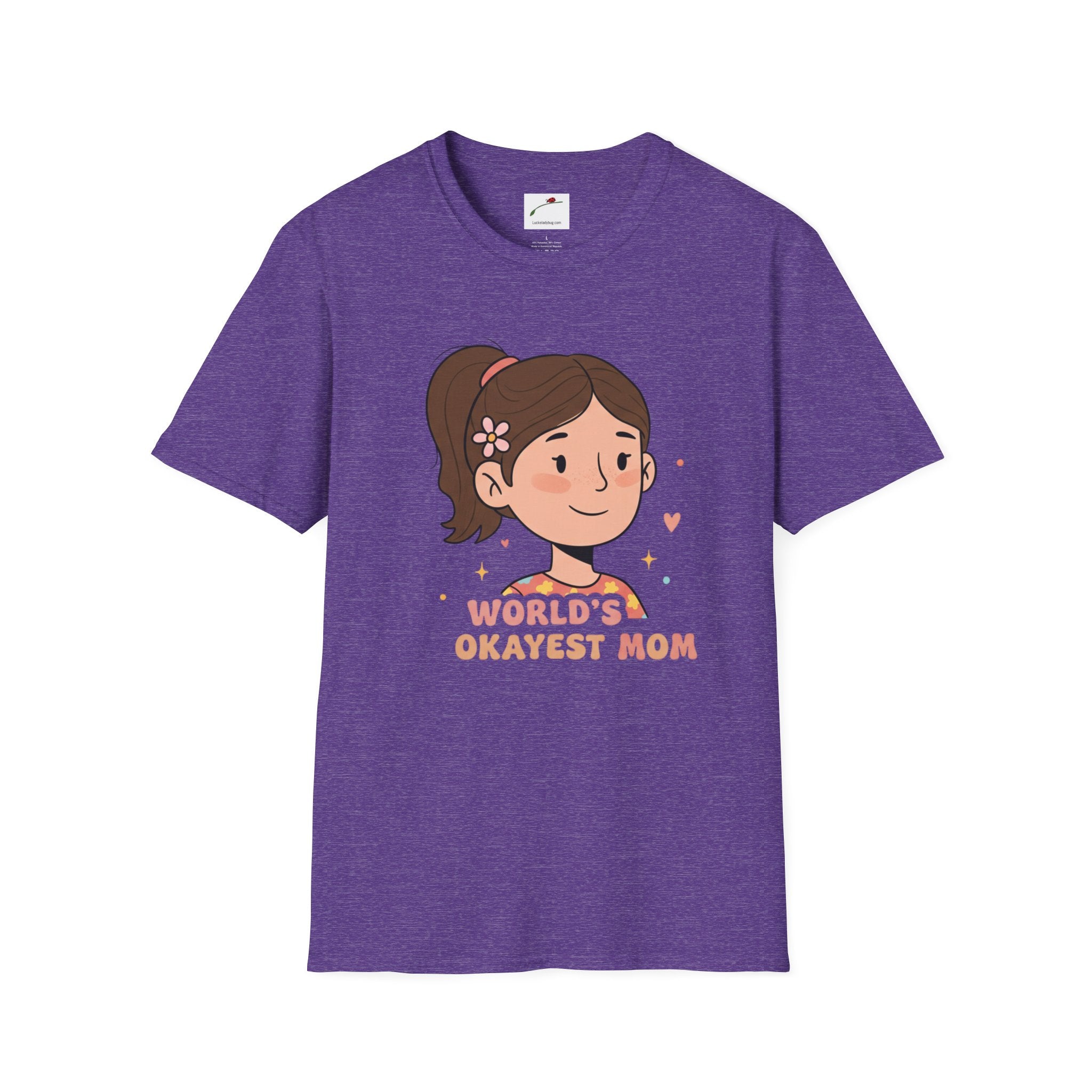 Worlds Okayest Mom Softstyle T-Shirt