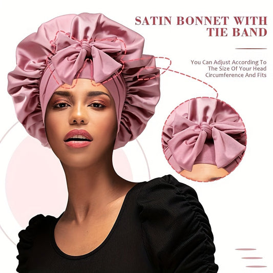 Adjustable Satin Bonnet For Women