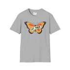 Softstyle T-Shirt Let Them Butterfly Word Design Womens