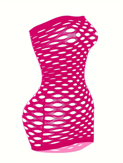 Alluring Ripped Fishnet Bodycon Dress - Ultra-Sexy Women's Lingerie