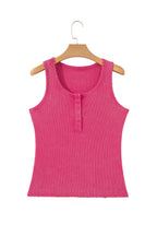 Coffee Vintage Distressed Ribbed Mineral Wash Tank Top