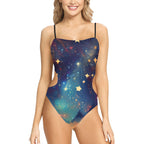 Traje de baño de una pieza con tirantes finos Starlit Night