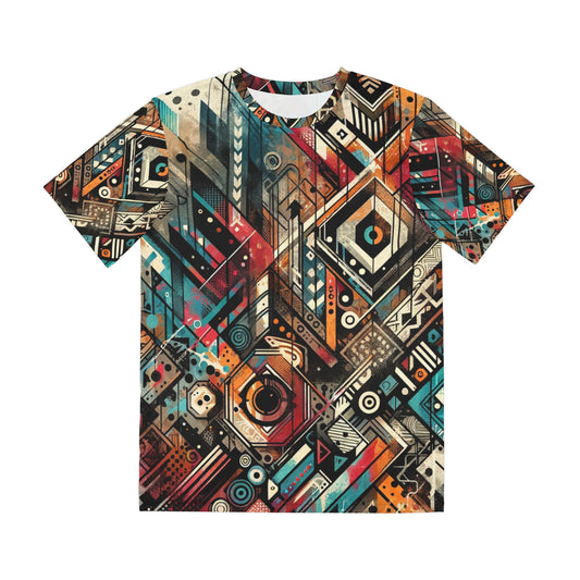 Vibrant Abstract Street Art Mens T-Shirt Top Urban Fashion Statement Tee