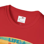 Lifes A Beach Text Stylish Summer Apparel Softstyle T-Shirt