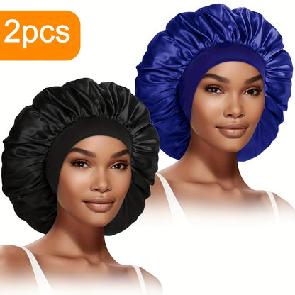 Extra Large Satin Bonnet For Women 2 Pack