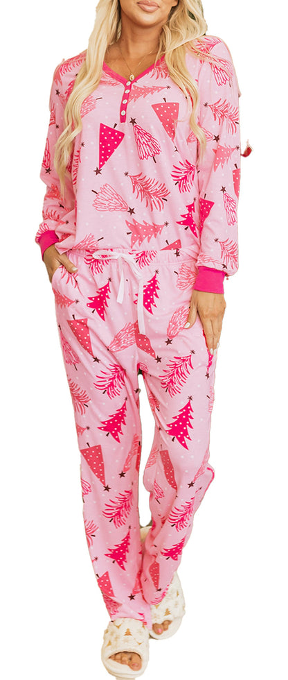 Pink Christmas Tree Lounge Set
