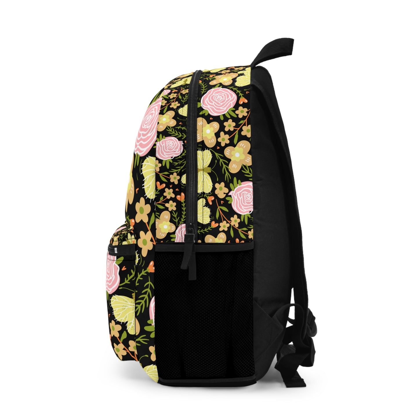 Green Butterfly Floral Backpack