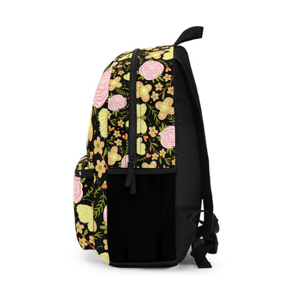 Green Butterfly Floral Backpack